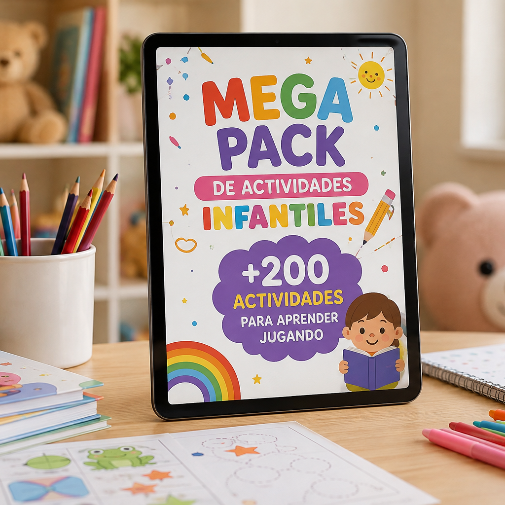 Mega Pack De Actividades Infantiles:+200 actividades para aprender jugando
